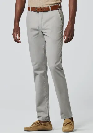 30% OFF - MEYER New York Trousers - 5000 Soft Twill Chino - Grey Beige - Size: 34 LONG & 44 REGULAR