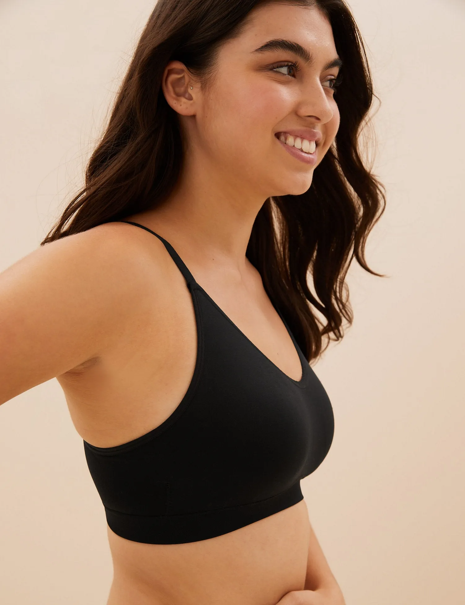 3pk Seamless Non Wired Bralettes