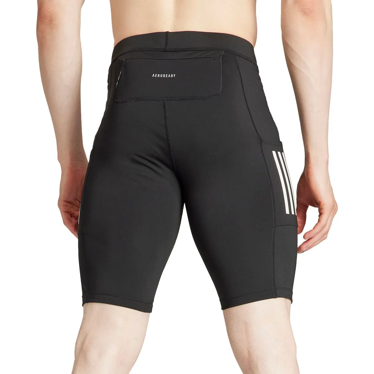 adidas Own The Run Mens Short Running Tights - Black