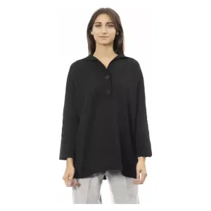 Alpha Studio Black Polypropylene Women Sweater