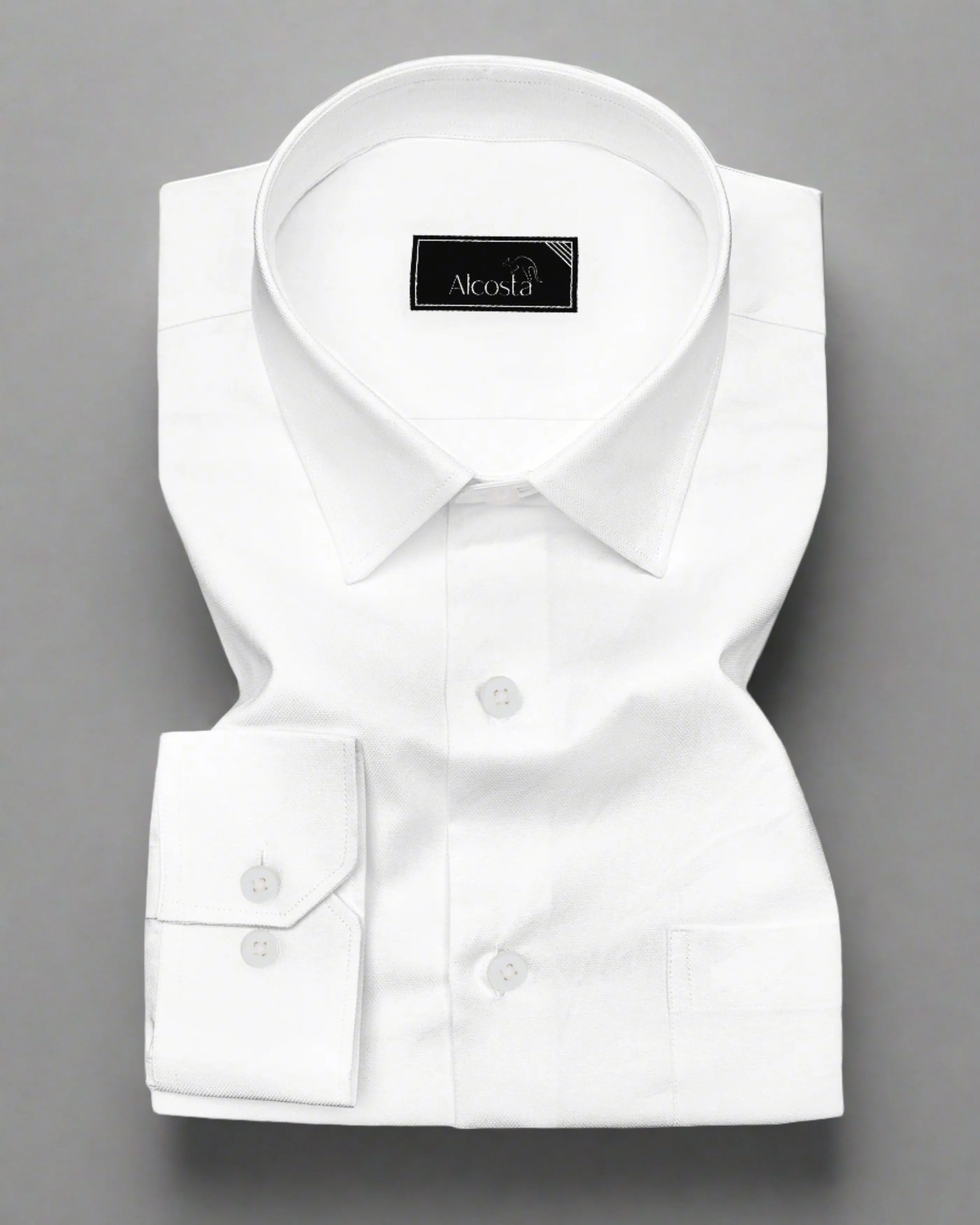 CLASSIC FORMAL PEARL WHITE SHIRT