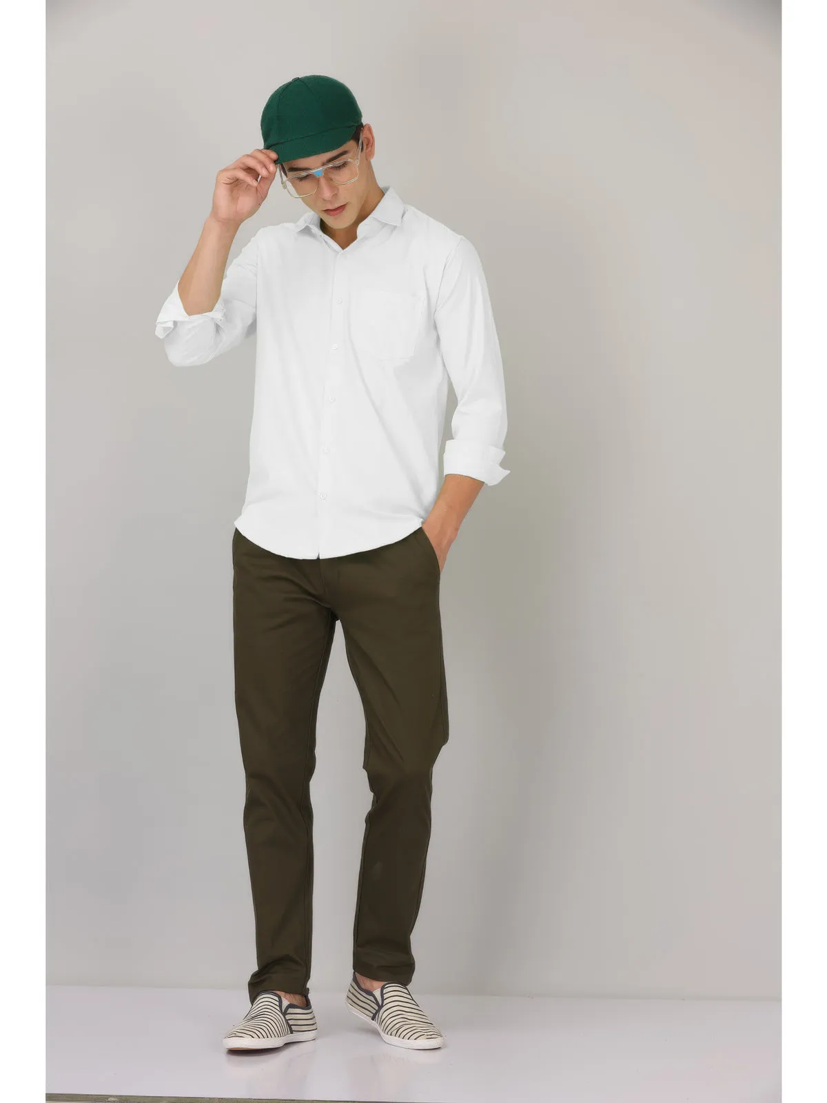 CLASSIC FORMAL PEARL WHITE SHIRT