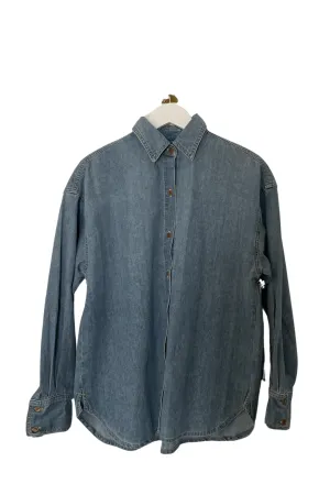 Daily Blue Doris Button Down in Echo Wash