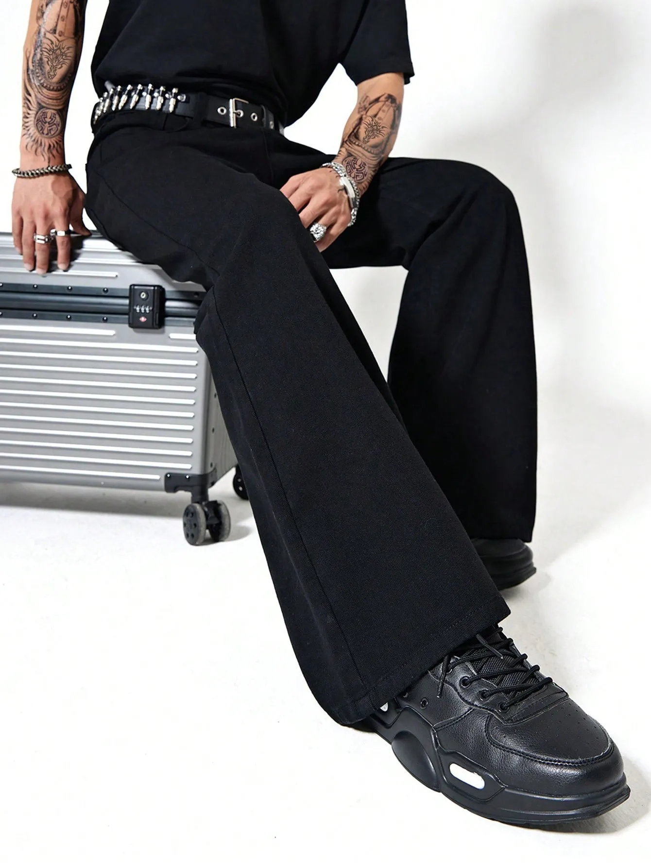 Dark Matter Black Bootcut Jeans