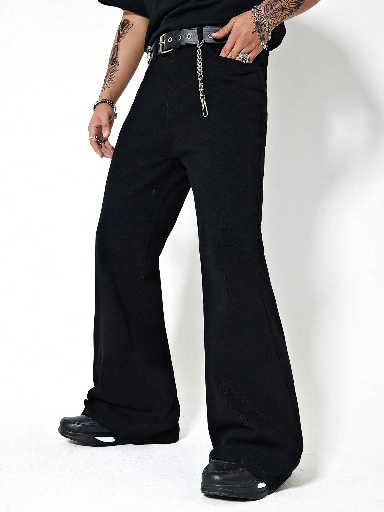 Dark Matter Black Bootcut Jeans