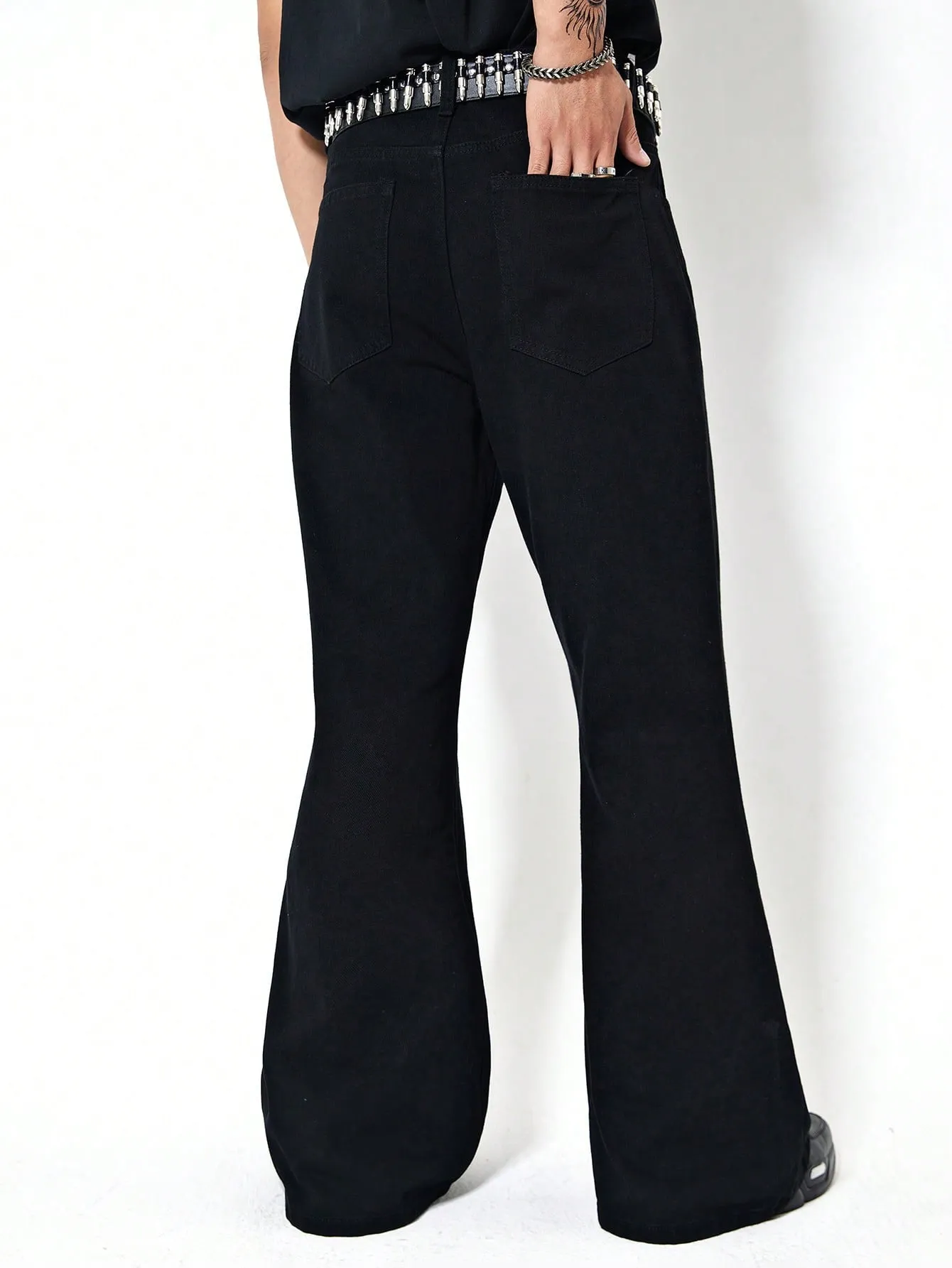 Dark Matter Black Bootcut Jeans