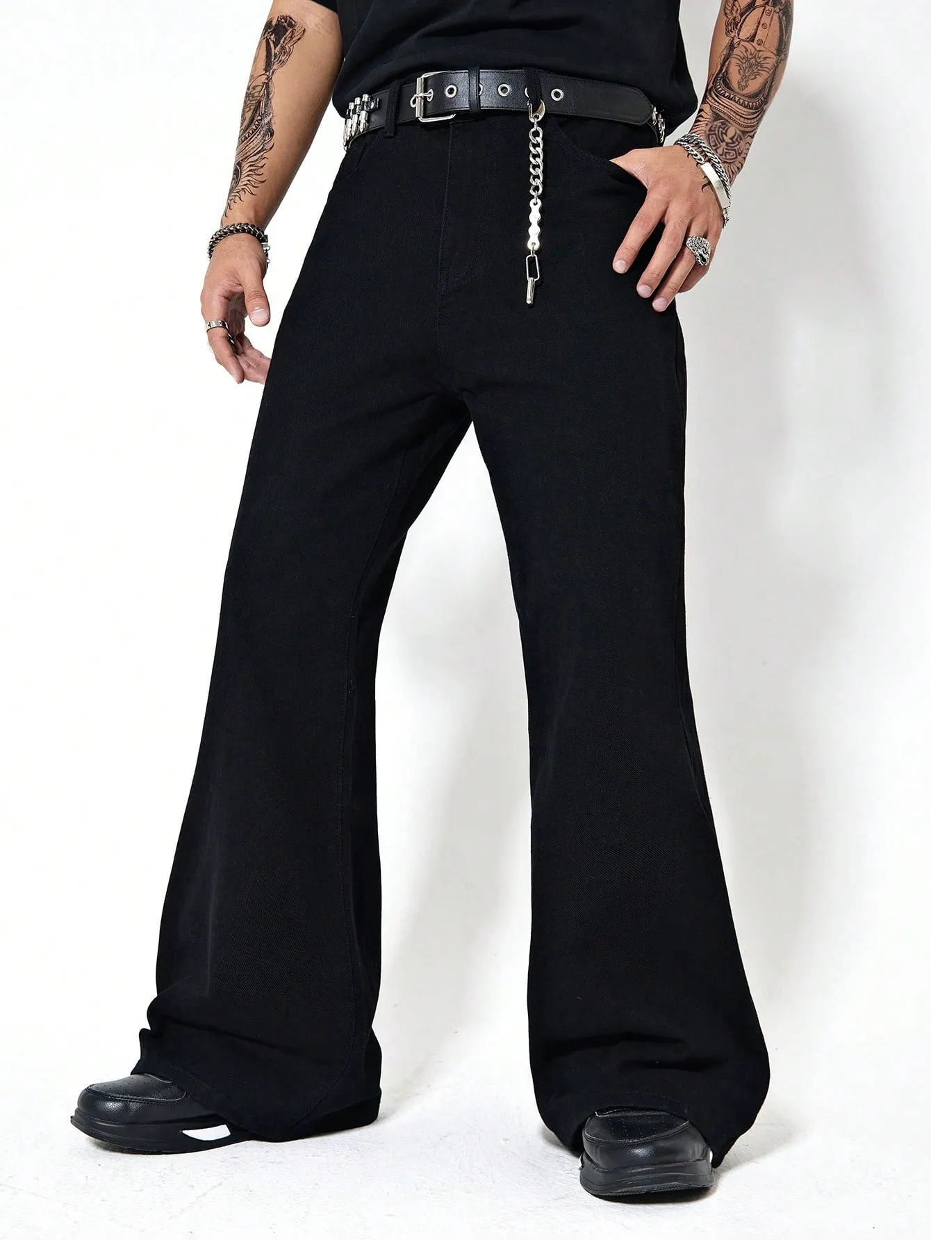 Dark Matter Black Bootcut Jeans