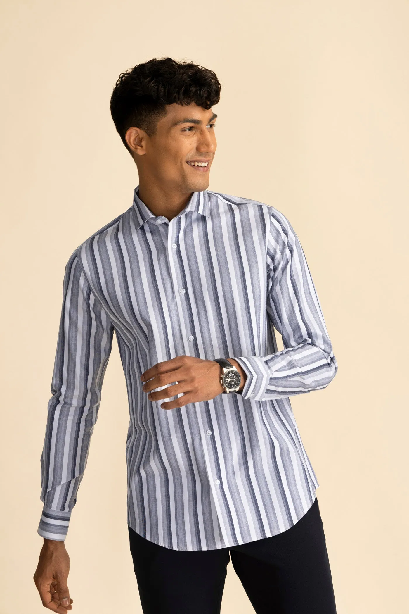 Galaxy Stripe Navy Shirt EOSS