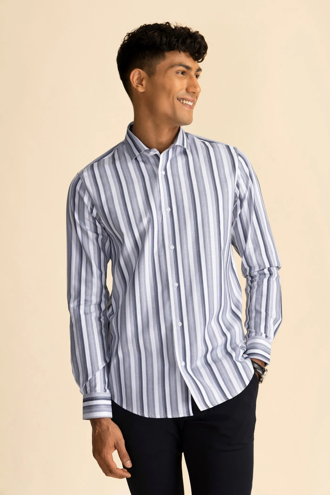 Galaxy Stripe Navy Shirt EOSS