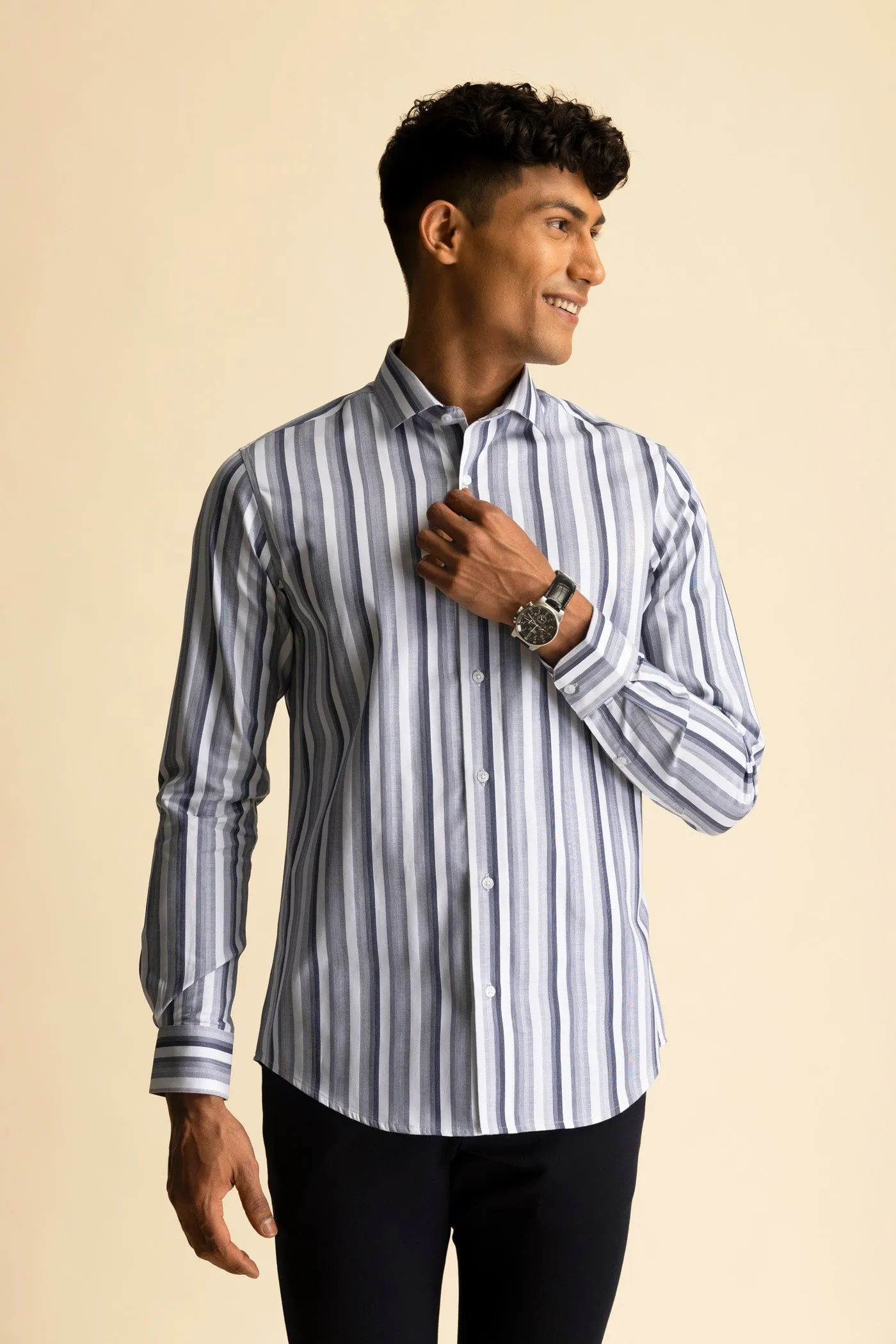 Galaxy Stripe Navy Shirt EOSS