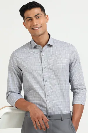 Grey Grid Elegance Shirt