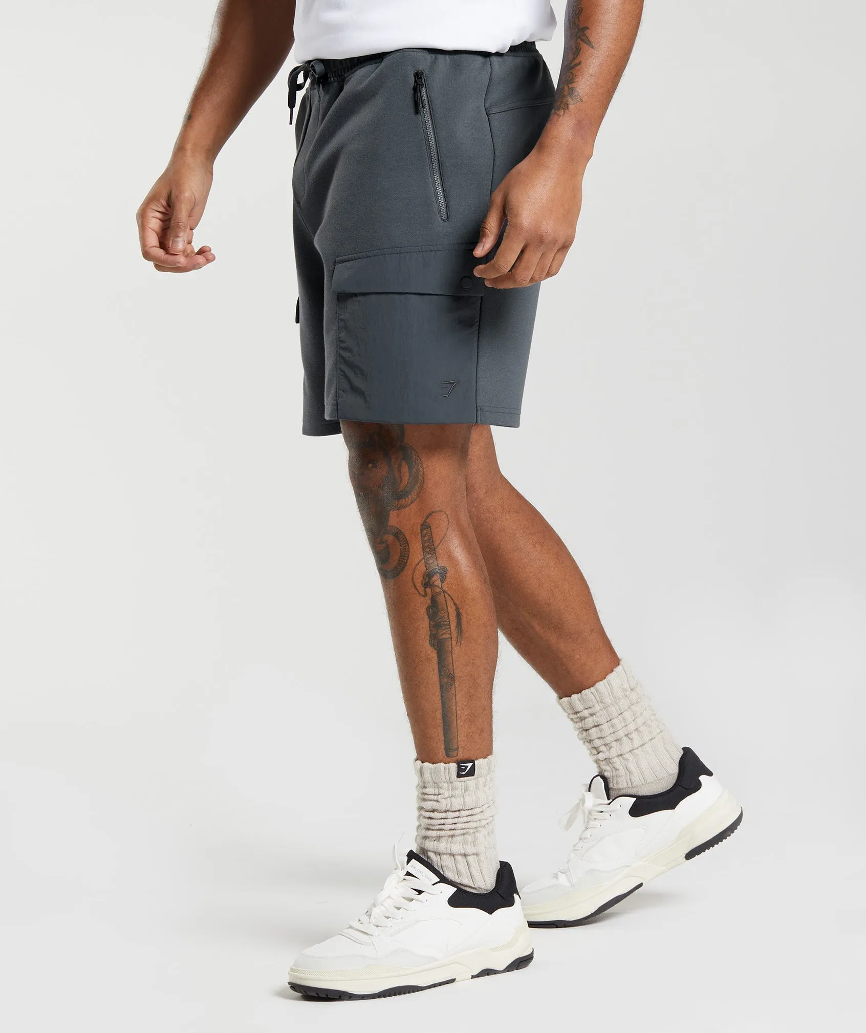 Gymshark Rest Day Commute Shorts - Cosmic Grey