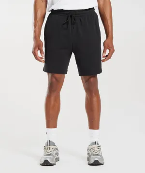 Gymshark Rest Day Essentials 7" Shorts - Black