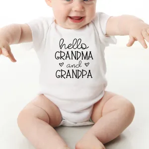 Hello Grandma and Grandpa Bodysuit