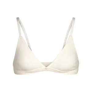 LOGO POINTELLE TRIANGLE BRALETTE | BONE