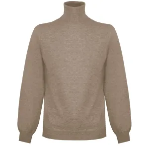 Malo Beige Cashmere Men Sweater