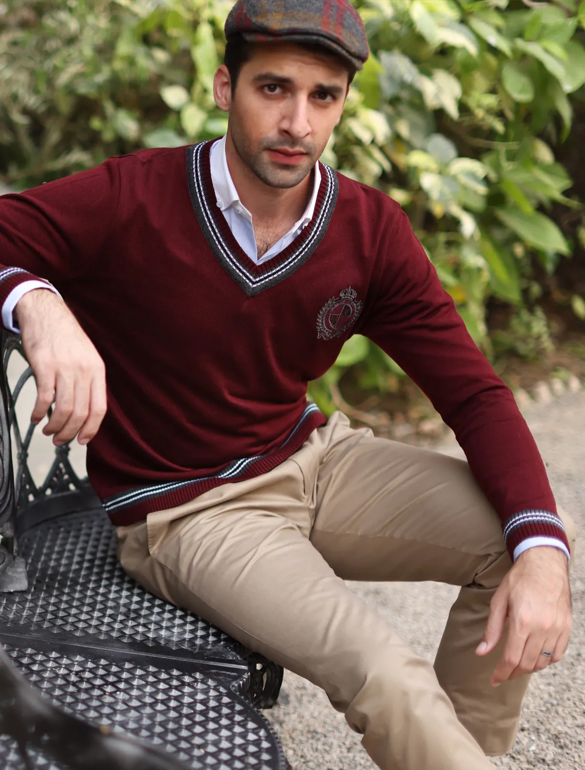 MAROON FULL SLEEVE SWEATER