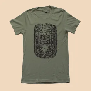 Moore Collection Trail Tee Heather Tee - Olive