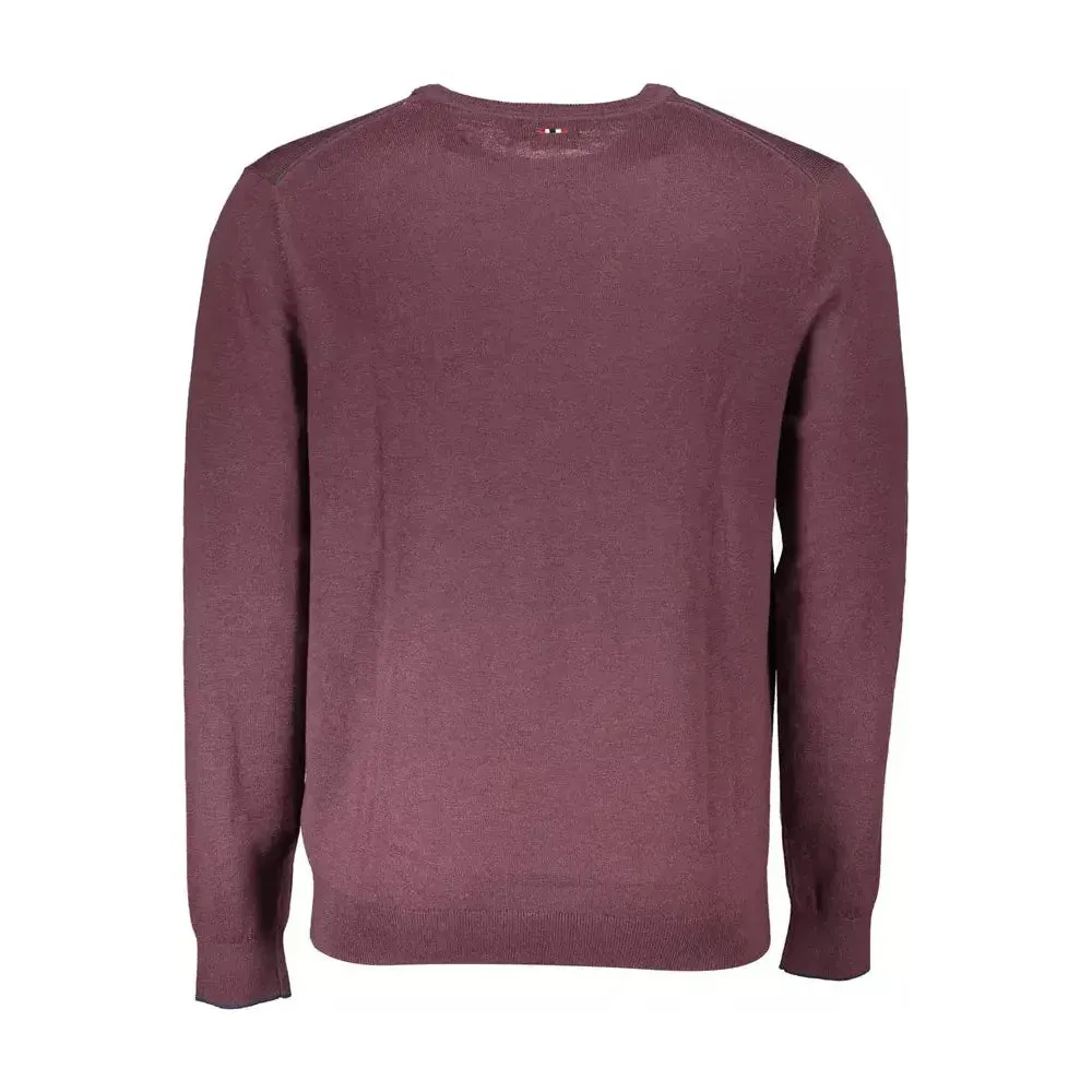 Napapijri Purple Wool Men Sweater