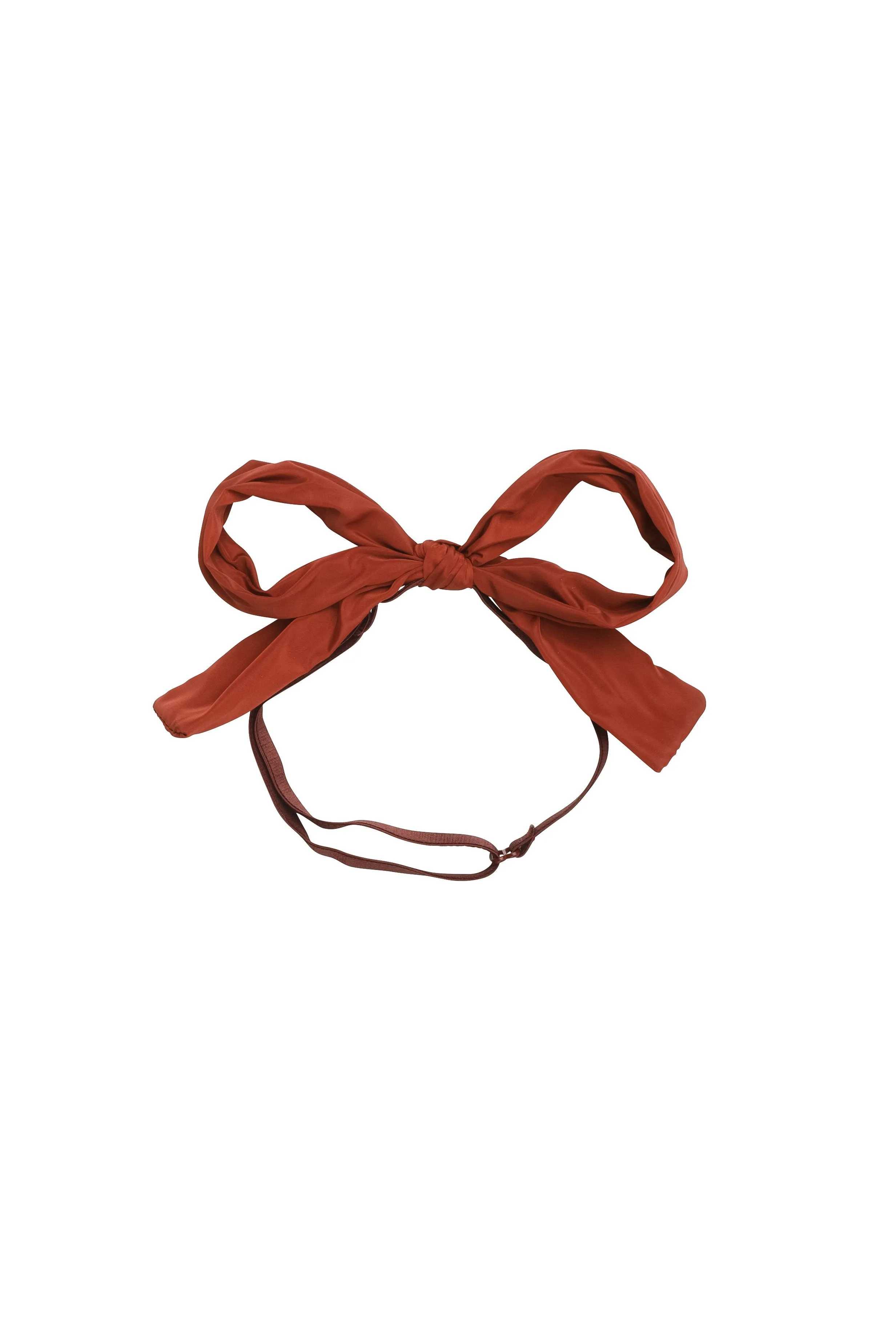 Party Bow Taffeta Wrap - Rust