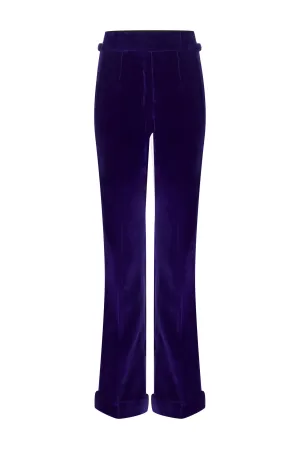 Purple Velvet Trousers