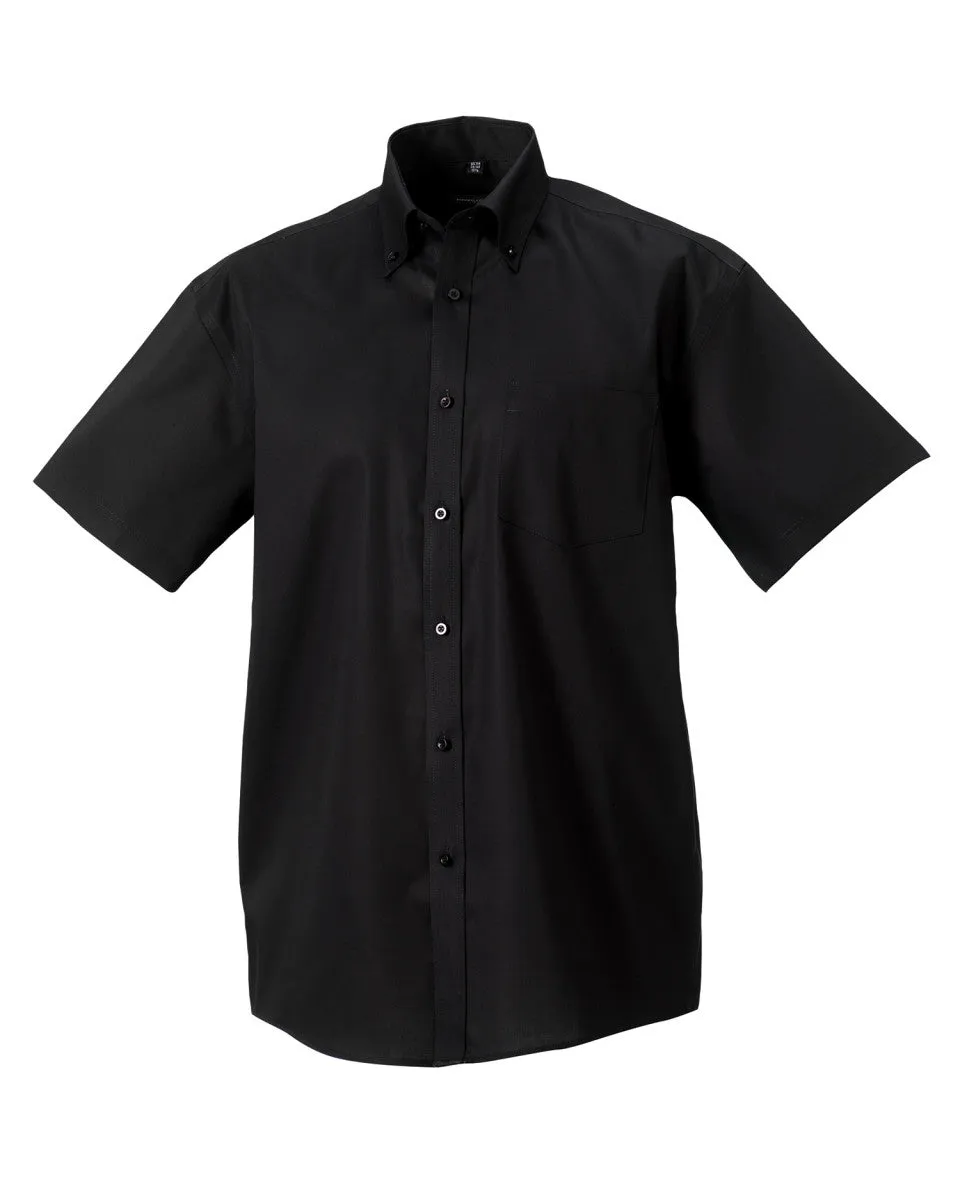 Russell Collection Short sleeve ultimate non-iron shirt (J957M)