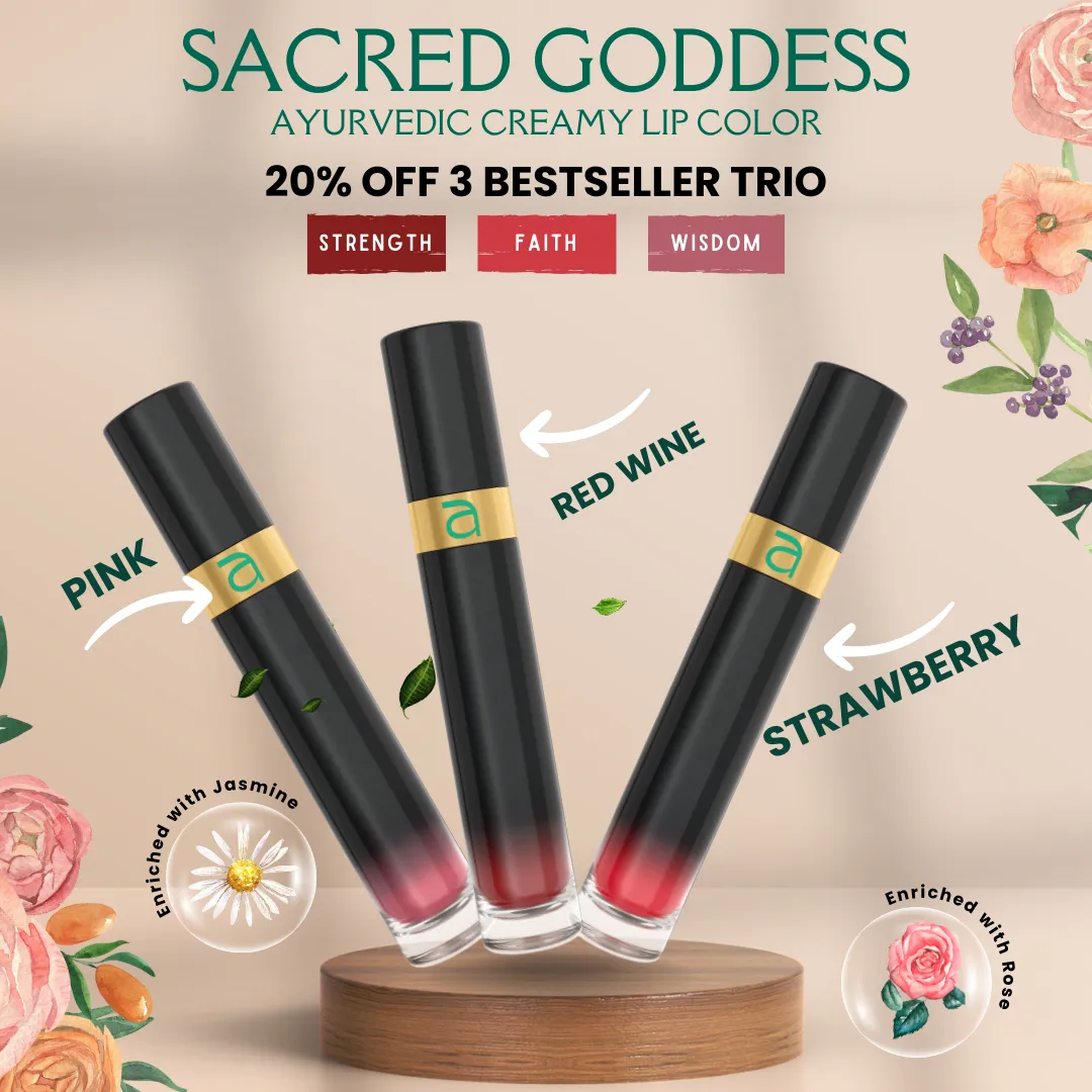 Sacred Goddess Creamy Lip Color Top-Selling Trio (Limited time 20% off)