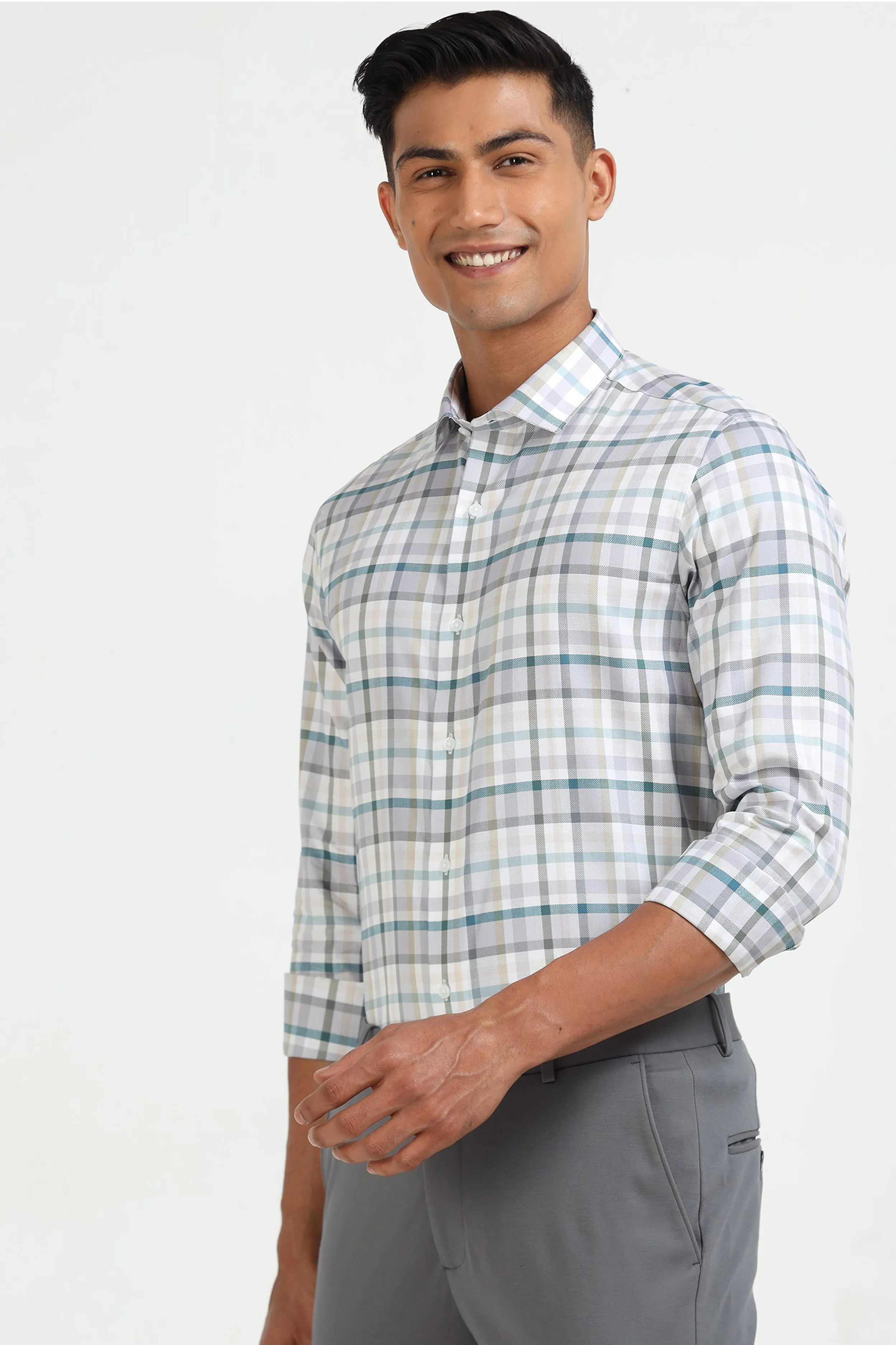 Silver Pine Plaid Shirt