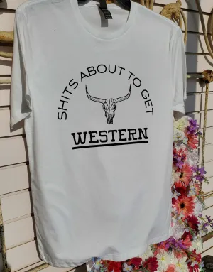 Women's About to Get Western Graphic Tee